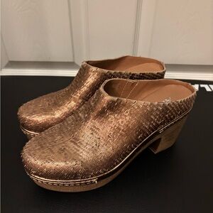 Antelope Shimmering Bronze Mules